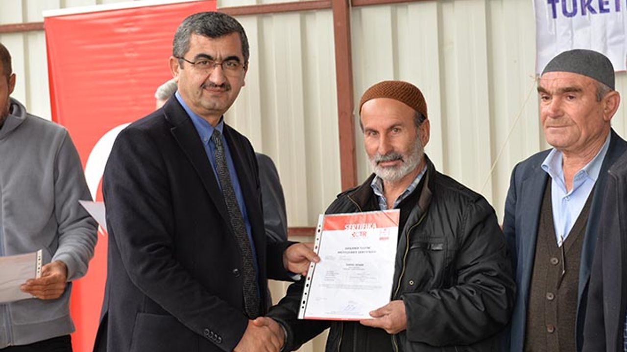 Organik zeytincilik: Kahramanmaraş'ta organik zeytin üreticilerine sertifika verildi