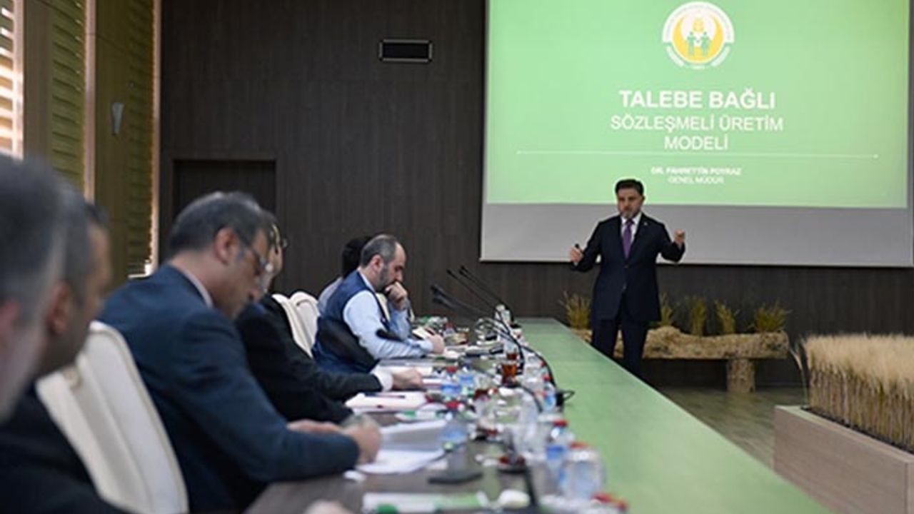 Sözleşmeli üretim modeli TİGEM'de masaya yatırıldı