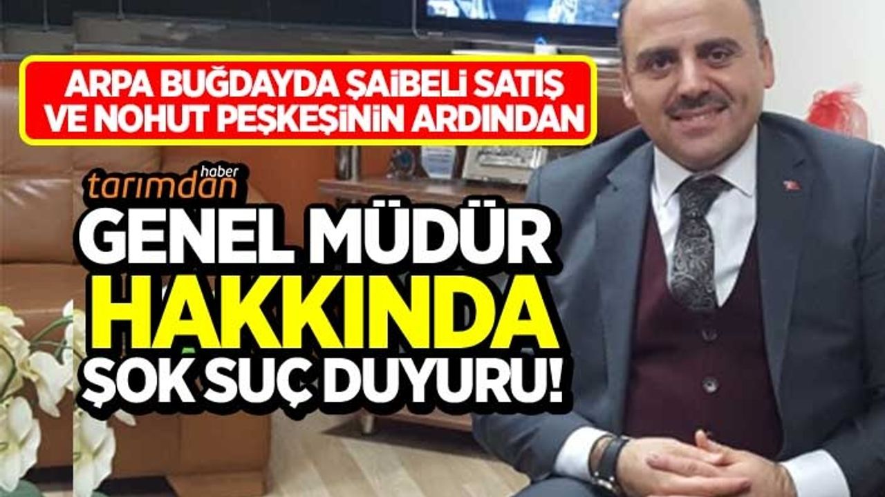 Türkşeker Tarım Yönetim Kurulu Başkanı Mücahit Alkan hakkında şok suç duyurusu!