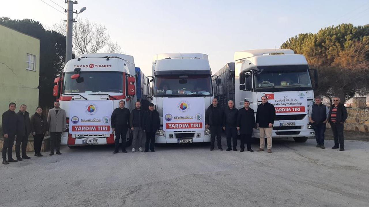 Edirne'den deprem bölgesindeki üreticilere 353 ton yem desteği!