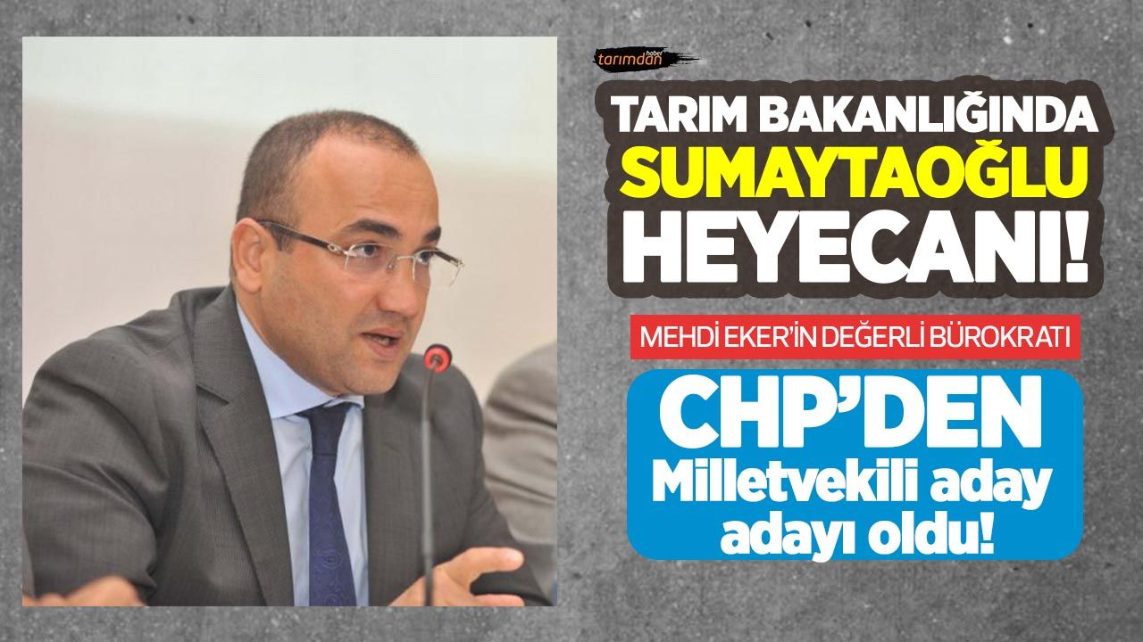 Tarım Bakanlığında Sumaytaoğlu heyacanı! Mehdi Eker'in değerli bürokratı CHP'den milletvekili aday adayı oldu!
