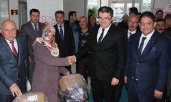 Erzurum'da süt sağım makinası dağıtıldı