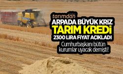 Arpada büyük kriz! Tarım Kredi 2300 lira fiyat açıkladı!