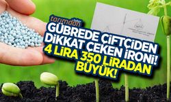 Çiftçiden dikkat çeken gübre ironisi! 4 lira 350 liradan büyük!