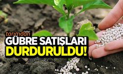 Gübre satışları durduruldu