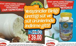Yetiştiriciler Birliği ürettiği süt ve süt ürünlerinde indirime gitti!