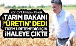 Tarım Bakanı üretin dedi TİGEM üretemediği için ihaleye çıktı! 2 bin tonluk kepek ihalesi!