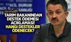 Tarım Bakanından 630 milyon liralık destek ödemesi açıklaması 
