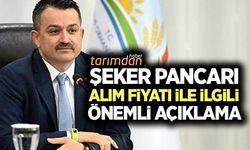 Tarım Bakanından şeker pancarı alım fiyatı ile ilgili önemli açıklama! Kesin fiyat hasat öncesi açıklanacak!
