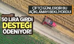 50 lira ek girdi desteği ödeniyor! Çiftçi günlerdir bu açıklamayı bekliyordu!