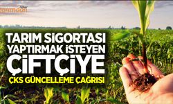 Tarım sigortası yaptırmak isteyen çiftçiye ÇKS güncelleme çağrısı!