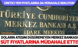 Merkez Bankası süt fiyatlarına müdahale etti!