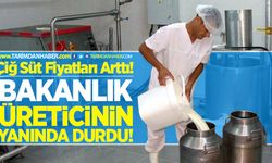 Tarım Bakanlığı sütte üreticinin yanında durdu