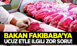 Bakan Fakıbaba’ya ucuz etle ilgili zor soru!