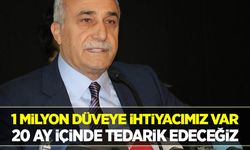 İthalatı önlemek için 1 milyon düveye ihtiyacımız var!