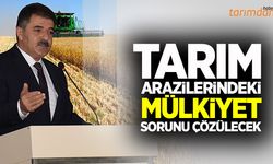 Tarım arazilerindeki mülkiyet sorunu çözülecek