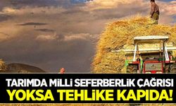 Tarım ve hayvancılıkta milli seferberlik ilan edilmeli!