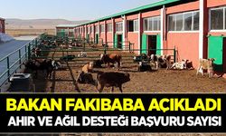 Ahır ve ağıl yapımı desteği için 657 başvuru yapıldı