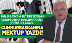 Birlik Başkanı süt üreticisinin sorunlarına Tarım Bakanı ile çözüm bulamadı Cumhurbaşkanına mektup yazdı!