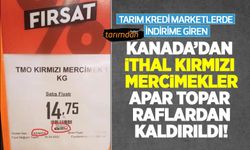 Tarım Kredi Marketlerde indirimli satışa sunulan Kanada'dan ithal kırmızı mercimekler haberin ardından raftan kaldırıldı