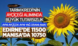 Tarım Kredi’nin ayçiçeği alımında fiyat karmaşası! Balıkesir’de 10750 lira, Edirne’de 11500 lira! 