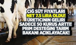 Çiğ süt fiyatları net 7.5 lira oldu! Üreticinin geliri sadece 50 kuruş arttı! Prim desteğini Tarım Bakanı açıklayacak!