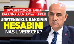 Süt üreticisinden Tarım Bakanına 'öbür dünya' tepkisi! Üretenin kul hakkının hesabını nasıl verecek?