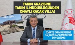 Tarım arazisine Tarım İl Müdürlüğünden onaylı kaçak villa!