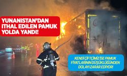 Yunanistan’dan ithal edilen pamuk yolda yandı!