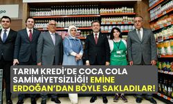 Tarım Kredi'de Coca-Cola samimiyetsizliği! Emine Erdoğan'dan böyle sakladılar!