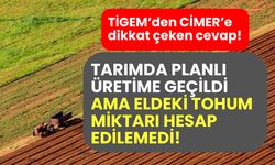 Tarımda planlı üretime geçildi ancak eldeki tohum miktarı hesap edilemedi!