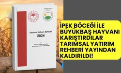 Tarımsal yatırım rehberi yayından kaldırıldı! İpek böceği büyükbaş hayvancılık içinde gösterilmişti!