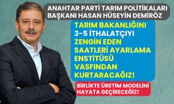 A Parti Tarım Politikaları Başkanı Demiröz: Birlikte Üretim Modeli ile çiftçinin cebinden 5 kuruş çıkmayacak!