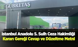 Mahkeme Kararıyla Yayınlanan Cevap ve Düzeltme Metni