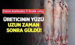 Üreticinin yüzü uzun zaman sonra güldü: Dana karkasta 11 liralık artış