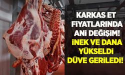 Karkas et fiyatlarında sert hareket: İnek ve dana fiyatı yükseldi, düve düştü
