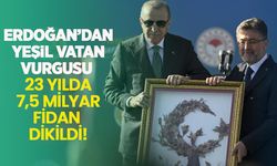 Erdoğan’dan “Yeşil Vatan” vurgusu: 23 yılda 7,5 milyar fidan dikildi