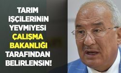Tarım işçilerinin yevmiyesi Çalışma Bakanlığı tarafından belirlensin!