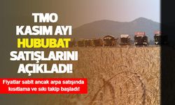 TMO Kasım ayı hububat satışlarını açıkladı: Fiyatlar sabit ancak arpa satışında kısıtlama ve sıkı takip başladı!