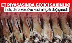 İnek, dana, düve kesim fiyatı değişmedi: Et piyasasında geçici sakinlik!