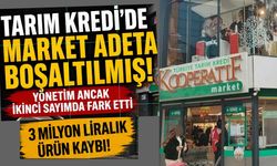 Tarım Kredi'de market adeta boşaltılmış! Yönetim ancak ikinci sayımda fark etti
