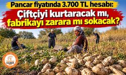 Pancar fiyatında 3.700 TL hesabı: Çiftçiyi kurtaracak mı, fabrikayı zarara mı sokacak?