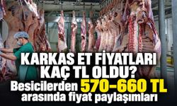 Karkas et fiyatlarında son durum: Çorum’da 660 TL paylaşımı, iller arasında dikkat çeken fark