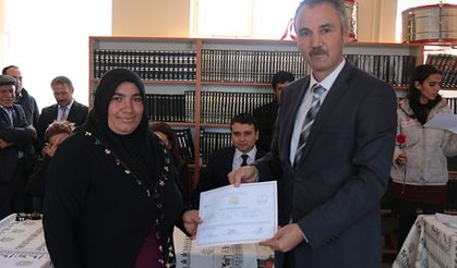 Çorum’da kursiyerlere sertifikaları verildi