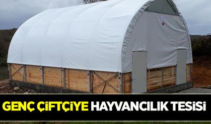 Genç çiftçiye büyükbaş ve küçükbaş tesis yapımı