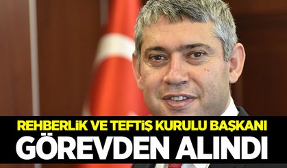 Rehberlik ve Teftiş Kurulu Başkanı Münir Uğuz görevden alındı!