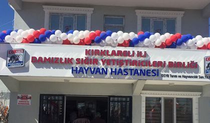Kırklareli’nde hayvanlar için hastane açıldı
