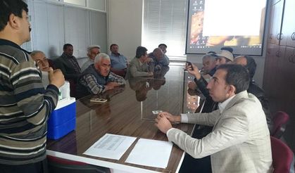 Elma üreticilerine bilgilendirme yapıldı