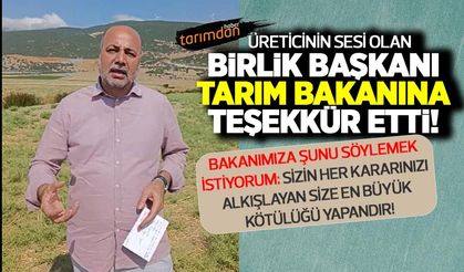Birlik Başkanı canlı hayvan ihracatının açılmasından dolayı Bakan Kirişçi'ye teşekkür etti!