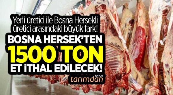 Türkiye Bosna Hersek’ten 52.5 liradan et ithal edecek!